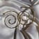 14k Yellow Gold Overlay on Brass Large Mod Spiral Hoops