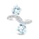 18K White Gold Aquamarine and Diamond Ring 3.90ctw