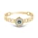 18K Yellow Gold London Blue Topaz and Diamond Ring  .11ctw