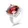 14K Rhodium Over White Gold Cushion Pink Tourmaline and Round Diamond
Ring 8.02ctw