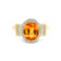14K Yellow Gold Spessartite and Diamond Ring 2.72ctw