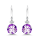 18K White Gold Amethyst and Diamond  10.31ctw