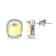 14K White Gold Ethiopian Opal and White Diamond Earrings