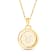14K Yellow and White Gold Taurus Zodiac and Constellation Rotary Pendant