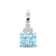 18K White Gold Sky Blue Topaz and Diamond Pendant 2.84ctw