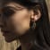 18K Yellow Gold Green Tourmaline and Diamond Earrings