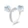18K White Gold Aquamarine and Diamond Ring 3.90ctw