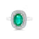 14K White Gold Emerald and Diamond Ring 2.78ctw