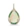 18K Yellow Gold Ethiopian Opal, Tsavorite, and Diamond Pendant 4.84ctw