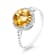 18K White Gold Citrine and Diamond Ring 1.94ctw