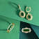 18K Yellow Gold Green Tourmaline and Diamond Ring 1.06ctw