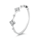 18K Petite White Gold Diamond Ring  .11ctw