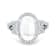 18K White Gold Moonstone, London Blue Topaz, and Diamond Ring 4.12ctw