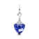 18K White Gold Iolite and Diamond Pendant 4.14ctw