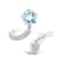 18K White Gold Aquamarine and Diamond Ring 2.04ctw
