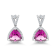 18K White Gold Rhodolite and Diamond Earrings 5.42ctw