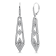 18K White Gold Drop Dangle Diamond Earrings 1.99ctw