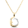 14K Yellow Gold Diamond Moon Necklace