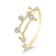 14K Gold Diamond Leo Zodiac Constellation Ring .19ctw