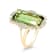 14K Yellow Gold Green Tourmaline and Diamond Ring 11.46ctw