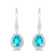 Pears Shaped Paraiba Topaz Earrings