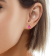 10K Yellow Gold Pink Tourmaline Adjustable Earrings with 0.31 ctw Diamonds