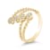18K Yellow Gold Diamond Multi-Row Ring .15ctw
