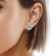 10K White Gold Aquamarine Adjustable Earrings with 0.30 ctw Diamonds