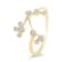 18K Yellow Gold Diamond Aries Zodiac Constellation Ring .13ctw