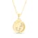 14K Yellow and White Gold Scorpio Zodiac and Constellation Rotary Pendant