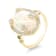 18K Yellow Gold Ethiopian Opal, Tsavorite, and Diamond Ring 4.29ctw