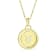 Yellow gold Plate over Sterling Silver Taurus Zodiac Constellation Pendant