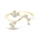 18K White Gold Diamond Aries Zodiac Constellation Ring .13ctw