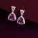 18K White Gold Rhodolite and Diamond Earrings 5.42ctw