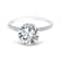 14K White Gold White Topaz and Diamond Ring 2.90ctw