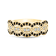 18K Yellow Gold Black and White Diamond Ring