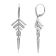 18K White Gold Link Drop Diamond Earrings 1.23ctw