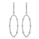 18K White Gold Drop Dangle Diamond Earrings 1.13ctw
