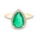 18K Yellow Gold Emerald and Diamond Ring 2.25ctw