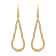 18K Yellow Gold Link Drop Diamond Earrings 1.35ctw