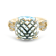 18K Yellow Gold Sky Blue Topaz and Diamond Ring 8.48ctw