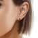 10K Yellow Gold Pink Tourmaline Adjustable Earrings with 0.25 ctw Diamonds