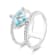 18K White Gold Aquamarine and Diamond Ring 2.26ctw