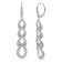 18K White Gold Drop Diamond Earrings 2.26ctw