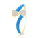 14K Yellow Gold Diamond Bypass Ring 0.23ctw