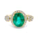 14K Yellow Gold Emerald and Diamond Ring  2.36ctw