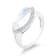 18K White Gold Moonstone and Diamond Ring 3.42ctw