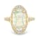 18K Yellow Gold Ethiopian Opal and Diamond Ring 2.78ctw