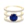 18K Yellow Gold Kyanite and Diamond Ring 3.43ctw