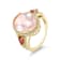 Rose Quartz Oval Ring